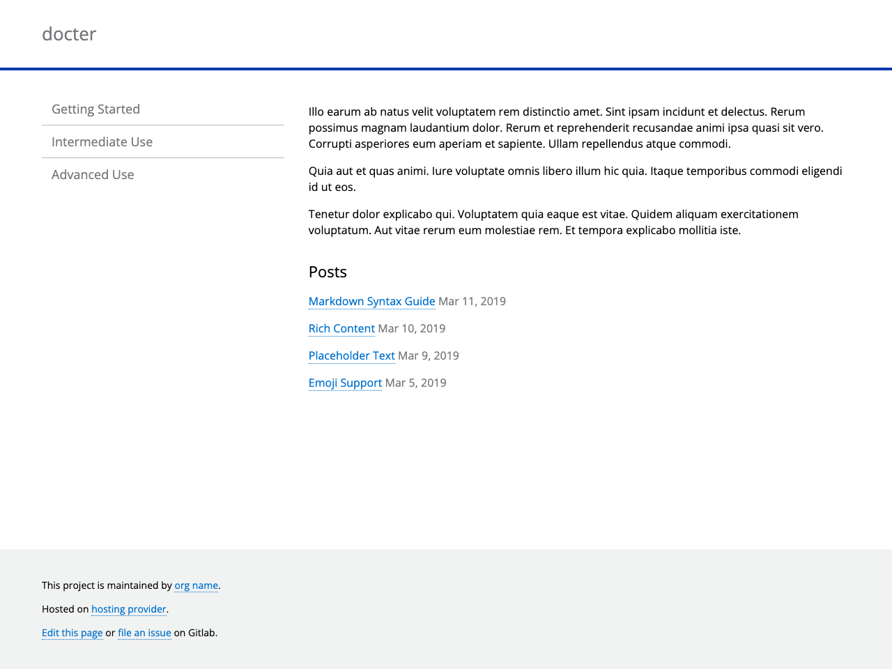 Docter screenshot