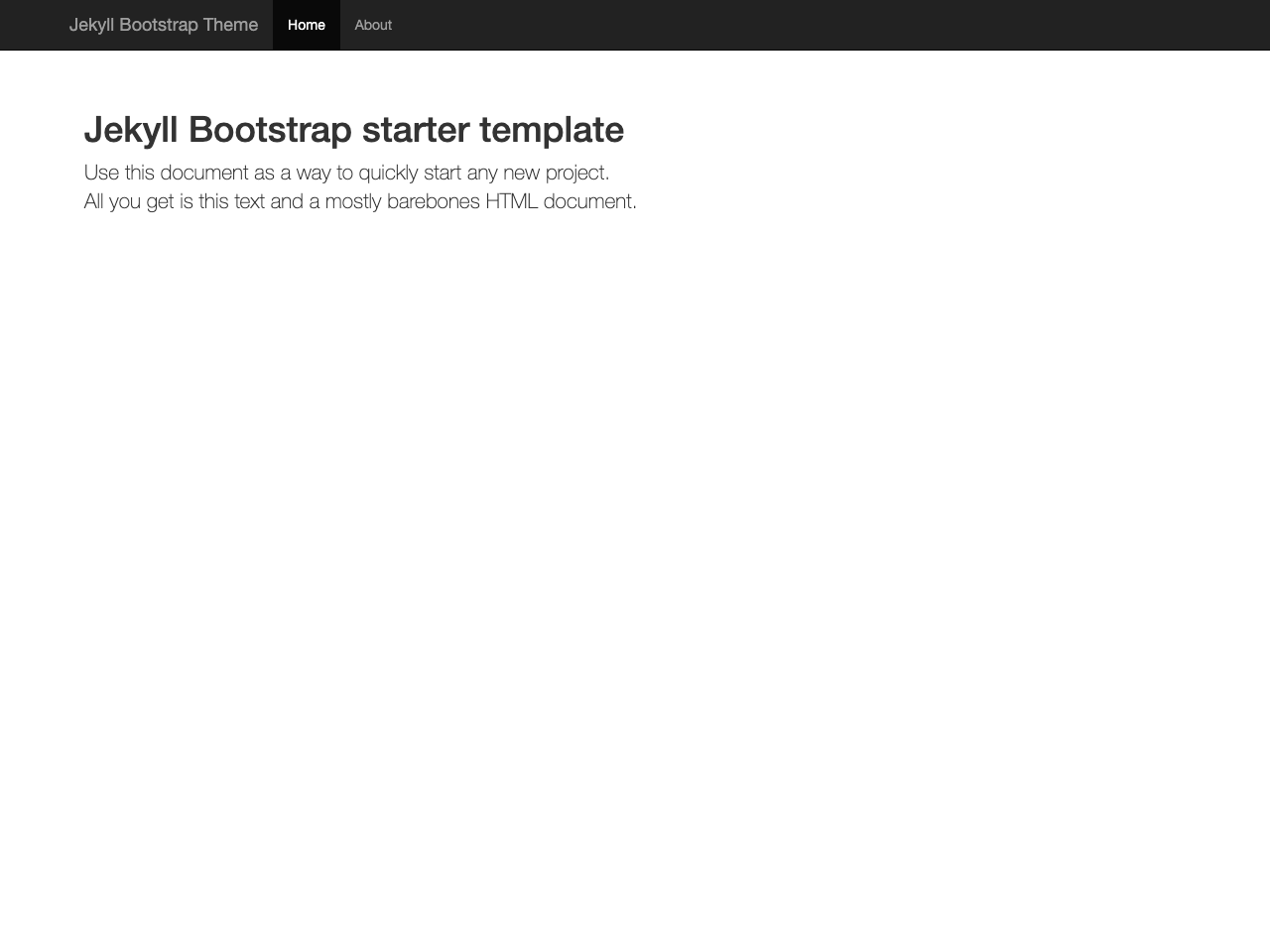 Dr Jekyll's Bootstrap screenshot