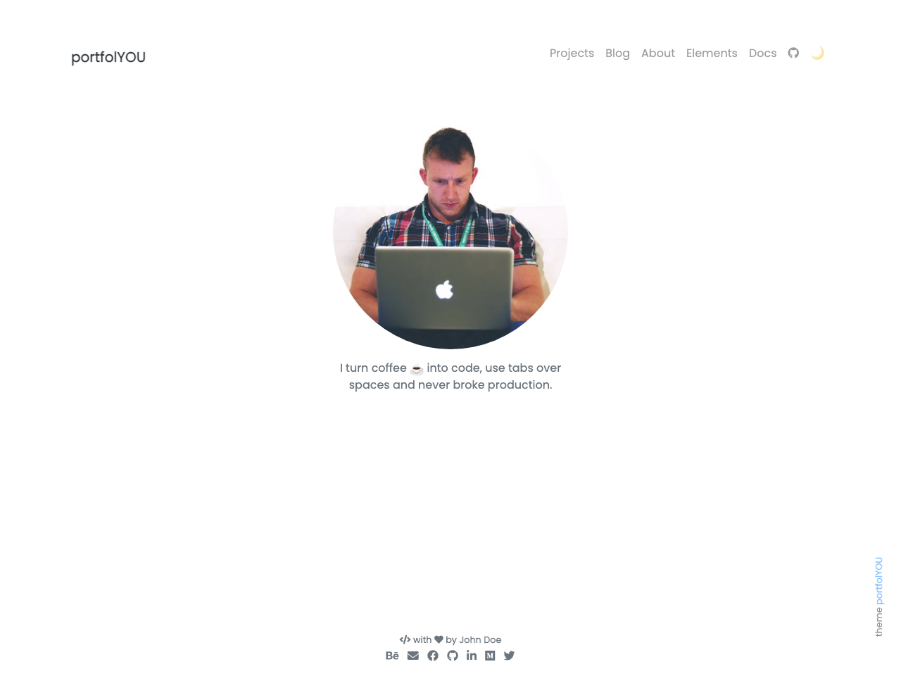 portfolYOU screenshot