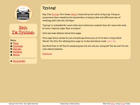 Typing screenshot